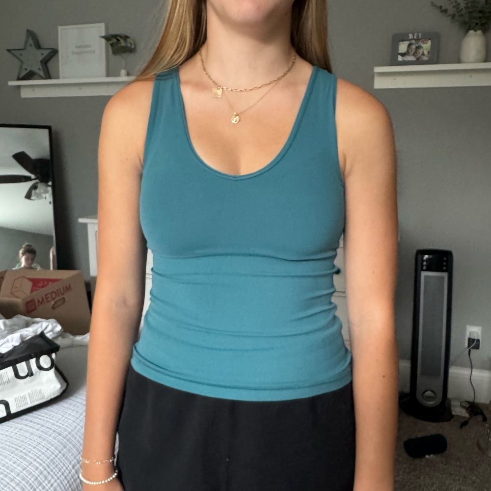 Athleta Teal Tank Top